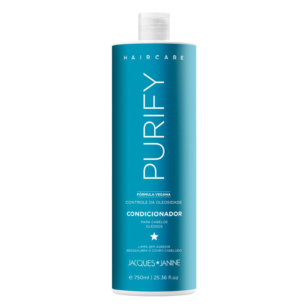 Kit Hair Care Purify Jacques Janine Shampoo 800ml + Condicionador 750ml Controle Oleosidade
