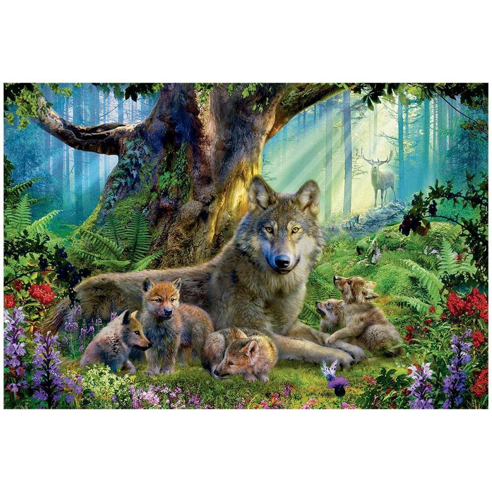 Puzzle 150 Peças Lobos