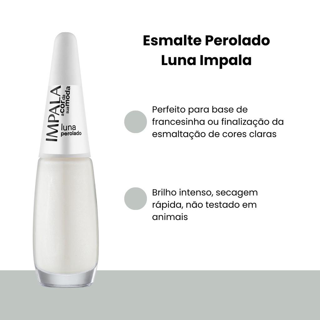 Esmalte Impala A Cor Da Moda Perolado Luna Cremoso