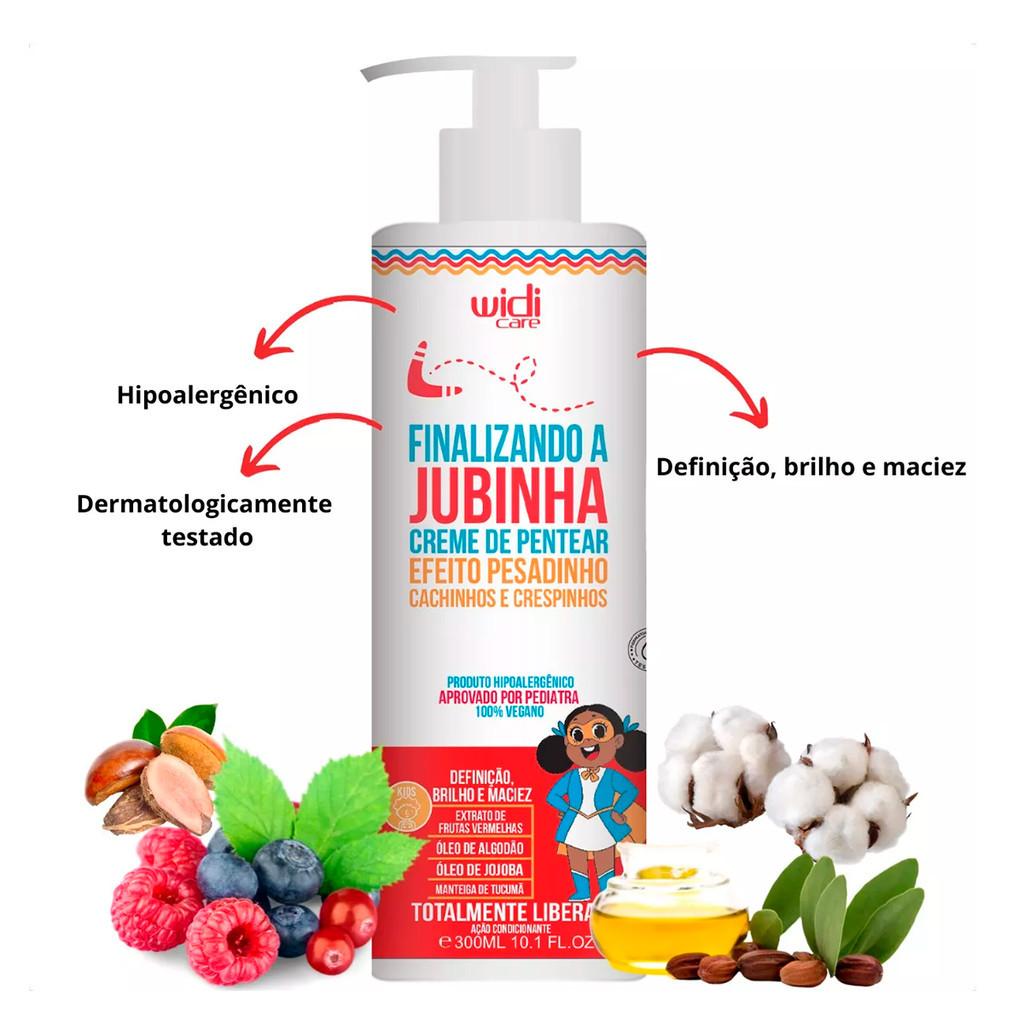Widi Jubinha Infantil Creme De Pentear Para Cachos E Crespos