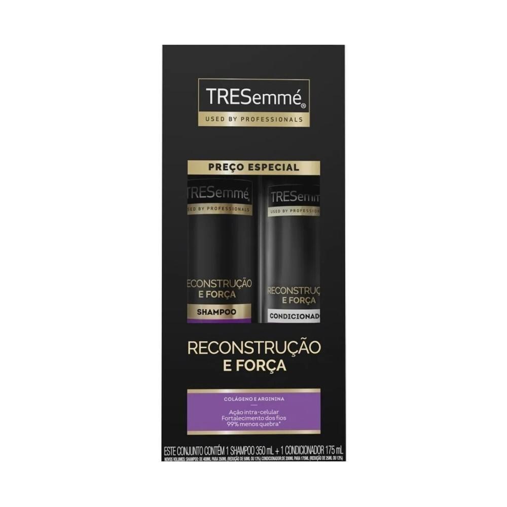 Kit Shampoo Tresemmé Reconstrução E Força 350ml + Condicionador 175ml