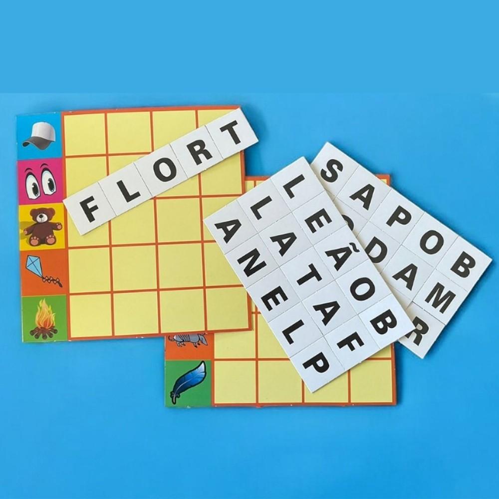 Jogo Forma Palavras 168 Peças Pais E Filhos Aprender Letras Criança Brinquedo Infantil Raciocíonio