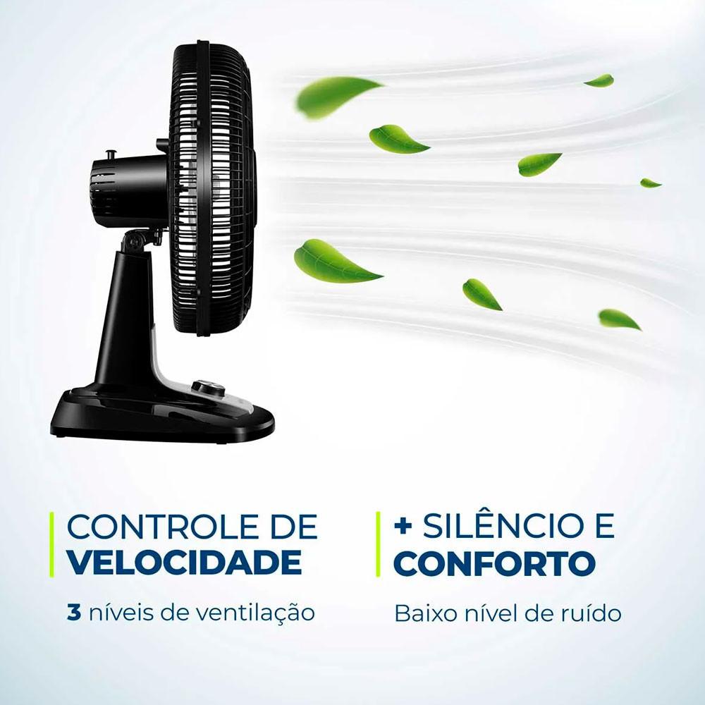 Ventilador De Mesa Mondial Super Turbo Vtx-40-8p 40 Cm 8 Pás 3 Velocidades
