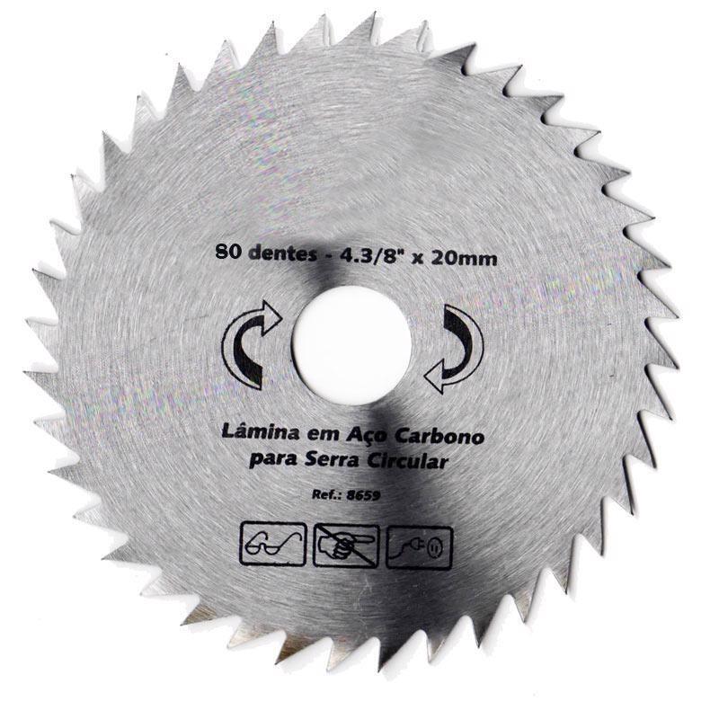 Serra Circular 4.3/8 Pol Hss Para Madeira 80 Dentes Evald/brasfort