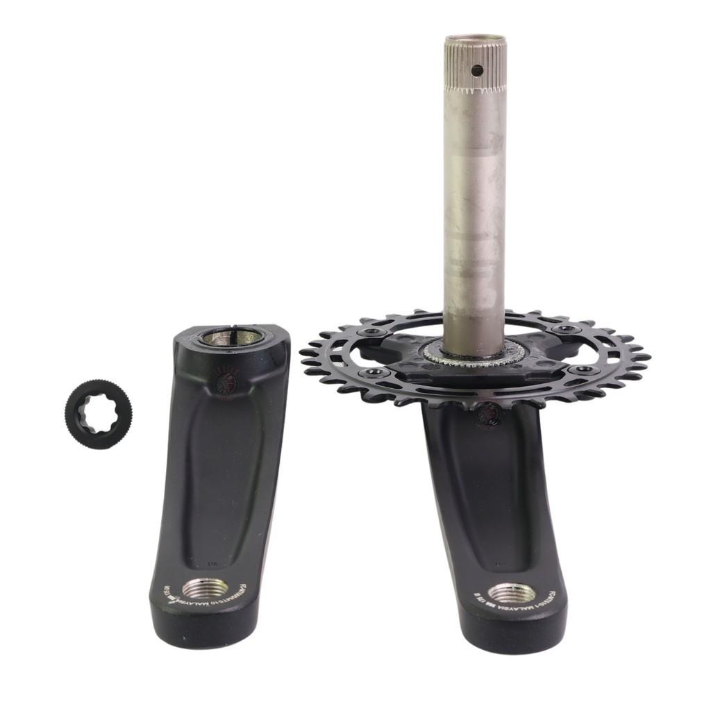 Pedivela Single Shimano Fc Mt510 Integrado 175mm Coroa 32D Deore M6100 1x12v