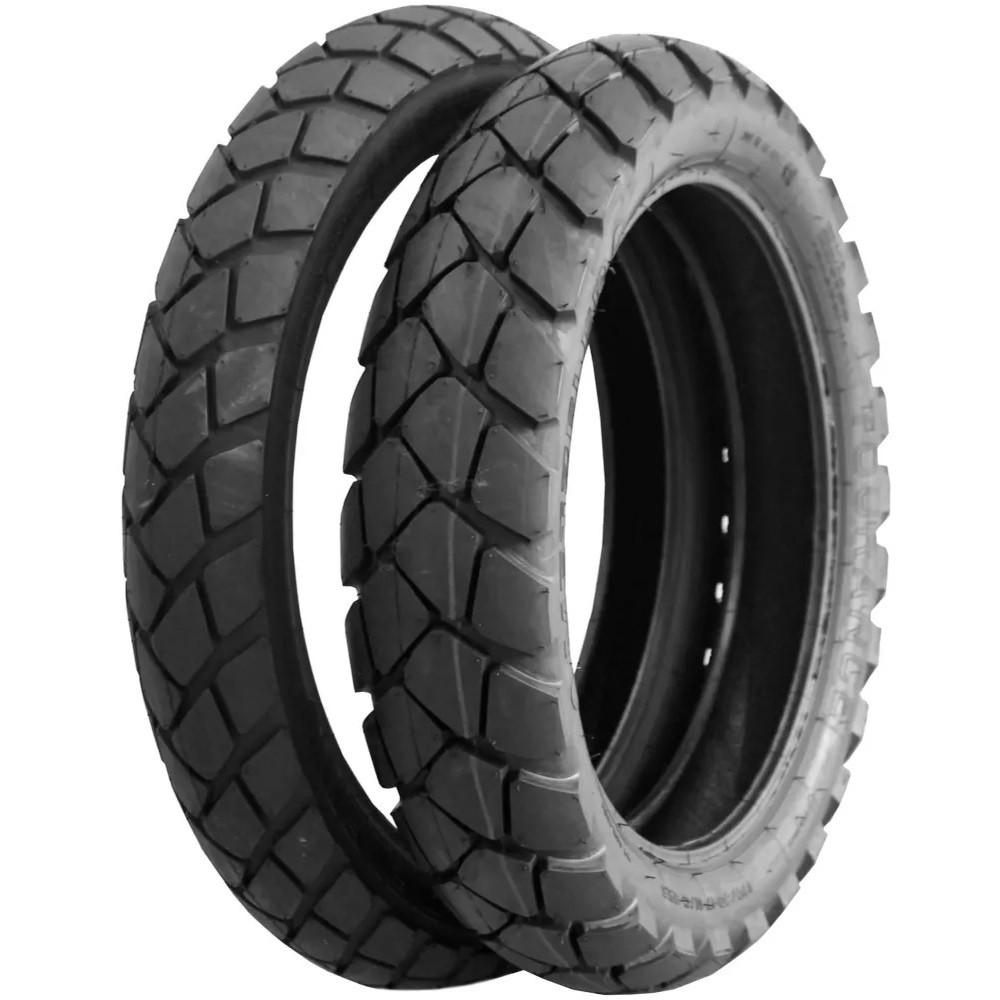 Par Pneu Moto 130/80-17 + 90/90-21 Tt Original Metzeler Tourance C/camara Xt 660r
