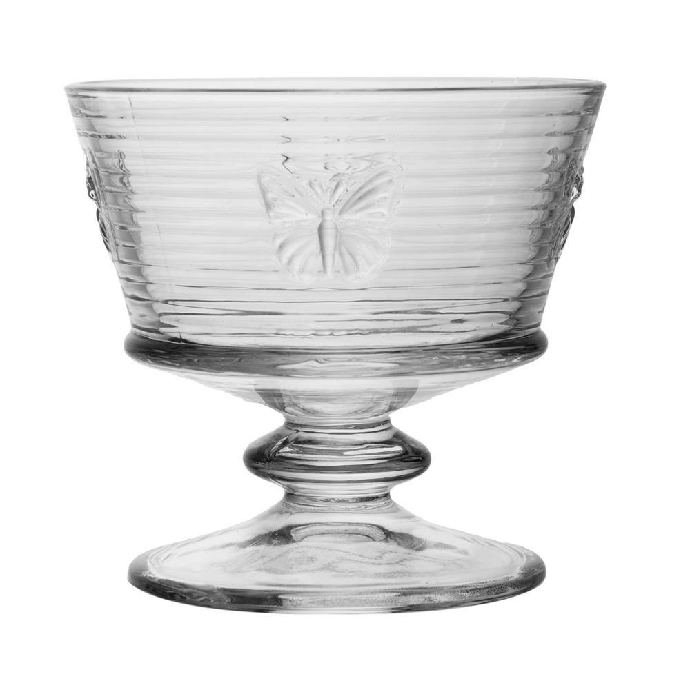 4 Taças Para Sobremesalines Butterfly 240ml Vidro - Wolff