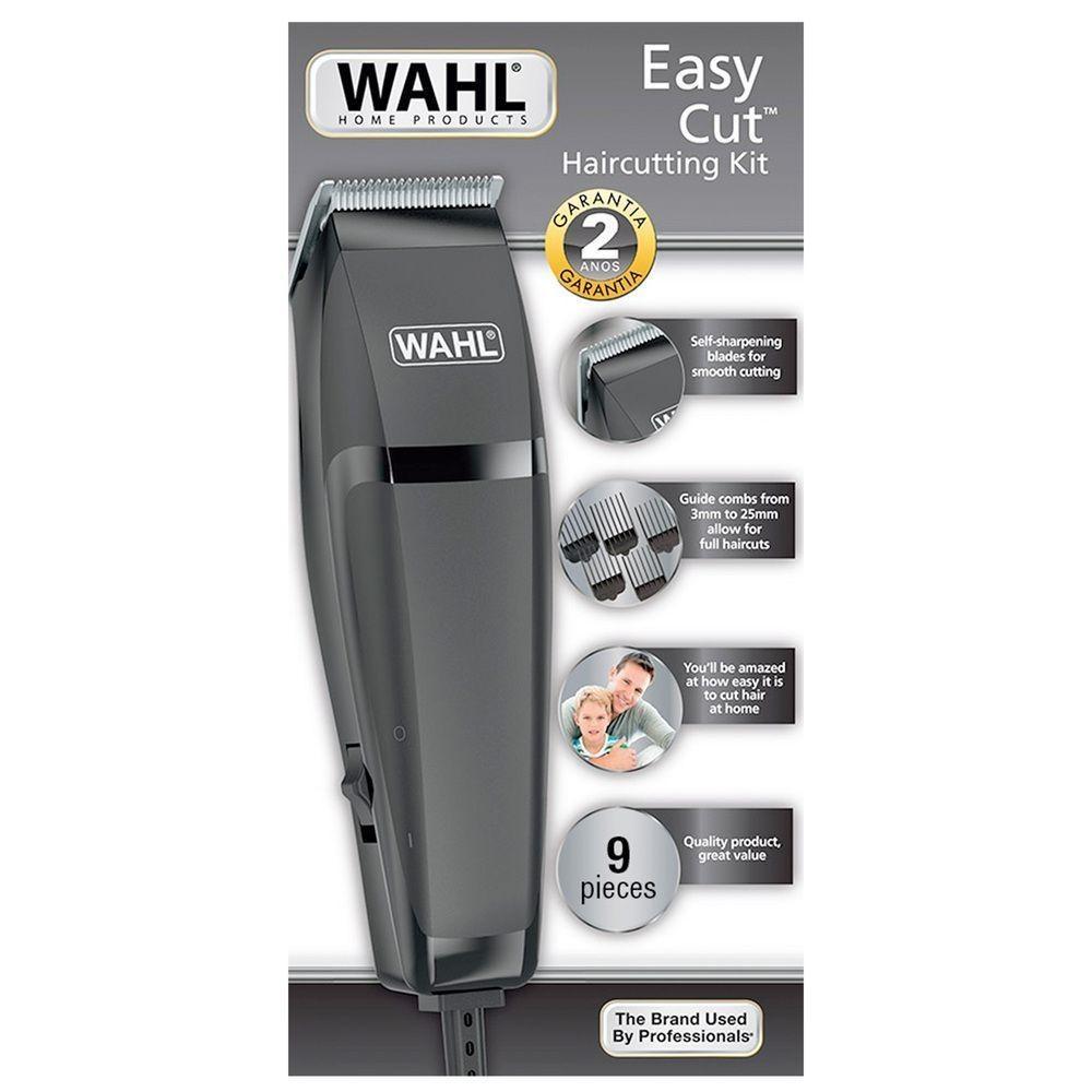 Wahl Maquina De Corta Cabelo Easy Cut Preta Lâmina Teor De Carbono Autoafiável 110 V
