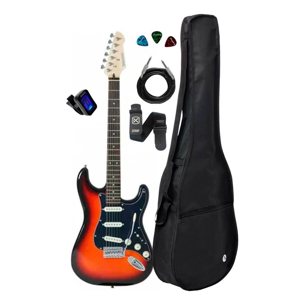 Guitarra Strinberg Rw50 Sb Sunburst+ Acessórios+ Afinador