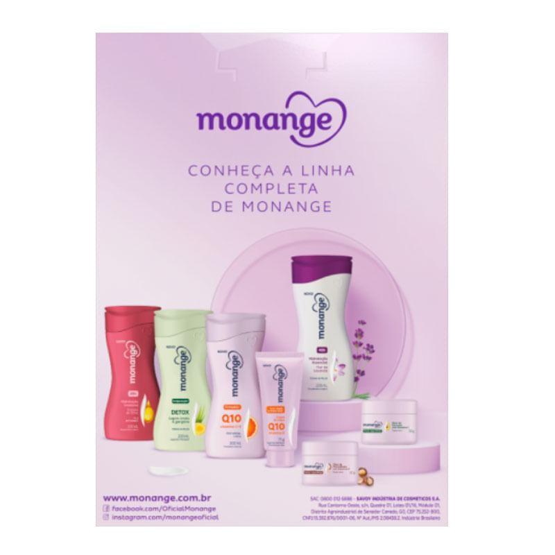 Kit Hidratante Corporal Monange Firmador Q10 Pele Extrasseca 200ml + Creme De Mãos Monange Q10 Vitamina E 75g