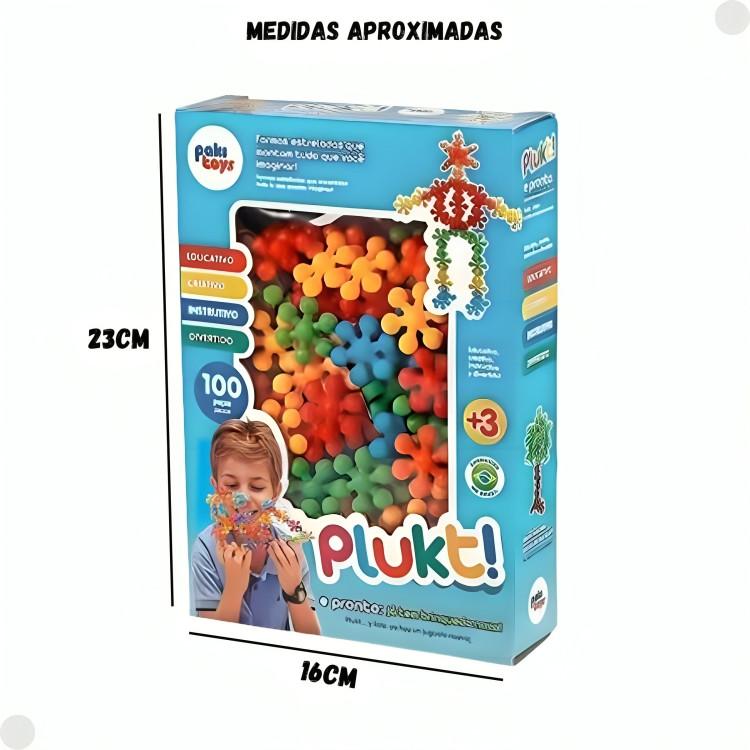 Brinquedo Montar Plukt Estrelas 100 Peças 1244 Pakiplast
