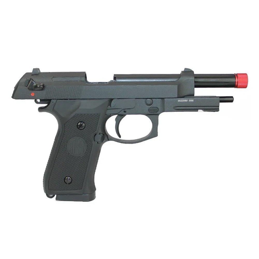 Pistola Airsoft Gás Gbb Beretta M92 Blowback+green Gás+itens