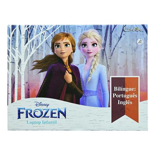 Laptop Infantil Notebook Bilingue Frozen Elsa Anna Candide