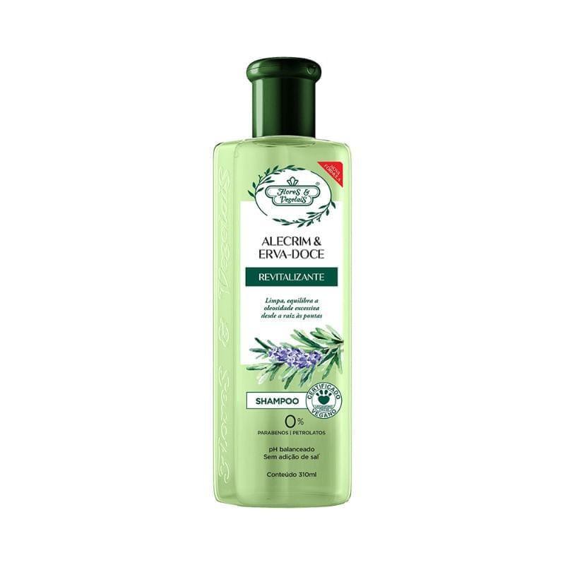 Shampoo Flores E Vegetais Alecrim E Erva-doce Revitalizante 310ml
