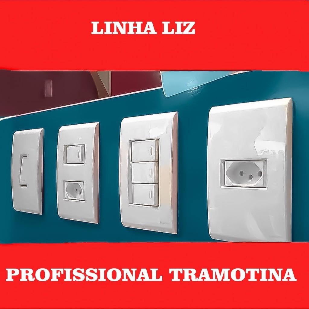 Tomadas E Interruptores Profissional Tramontina Linha Liz Tomada 10A - 20A Termoplástico Antichama