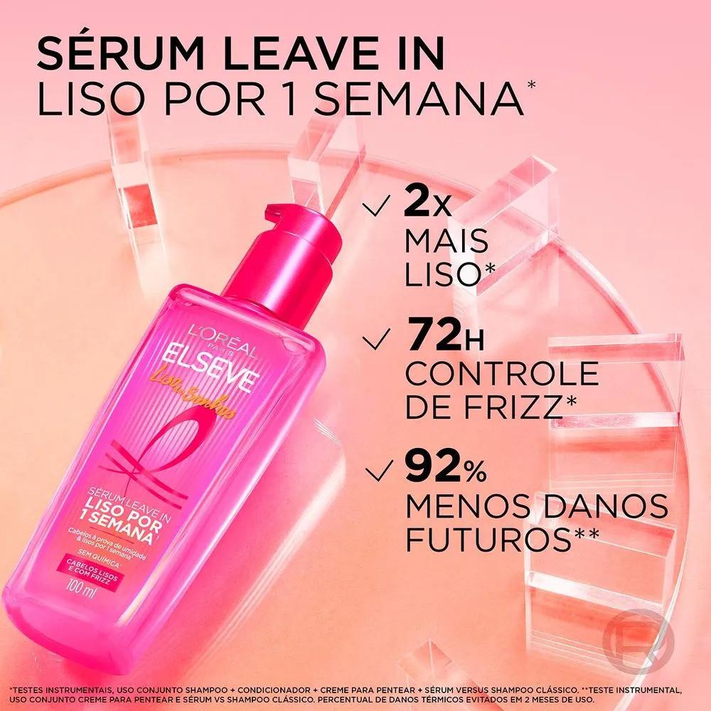 Sérum Leave In Capilar Liso Dos Sonhos Elseve 100ml