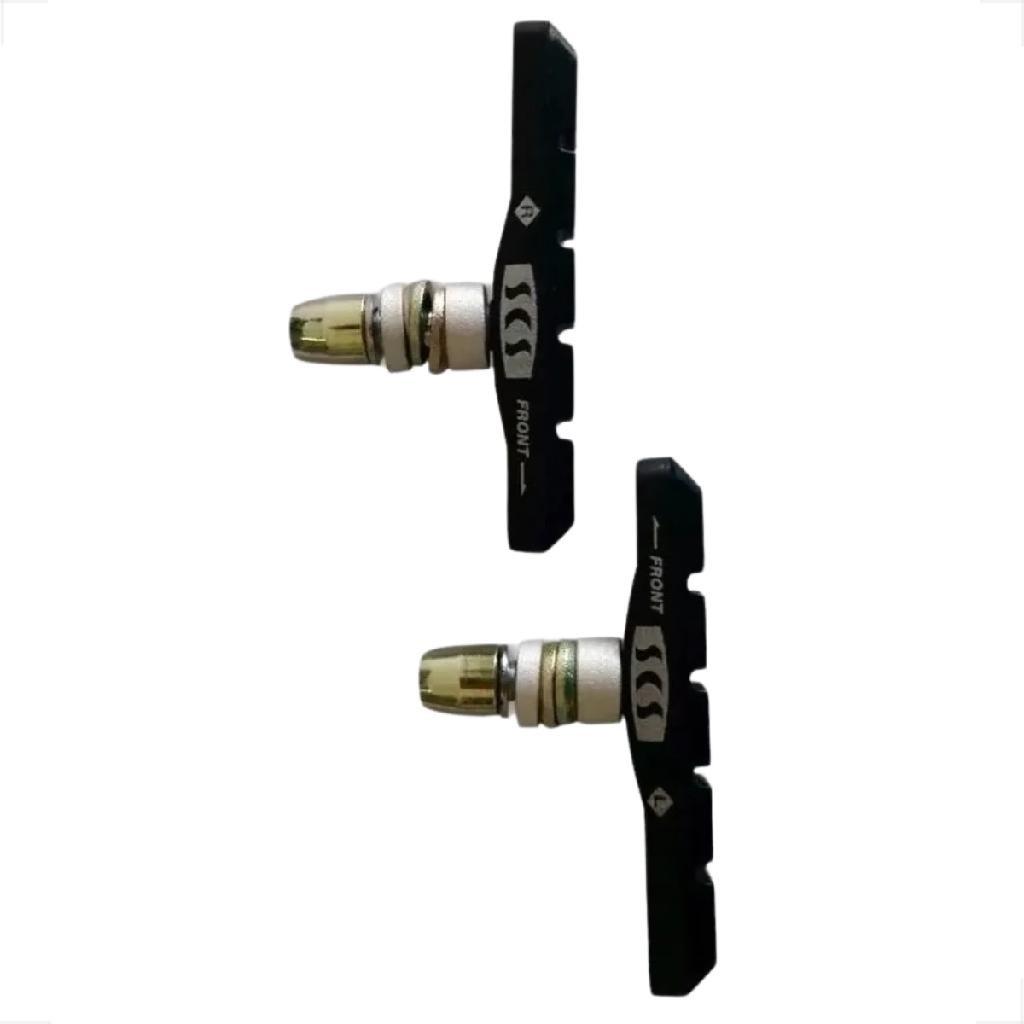 1 Par Sapata Pastilha Borracha De Freio V-brake Para Bike Bicicleta Scs 70 Mm Orbital