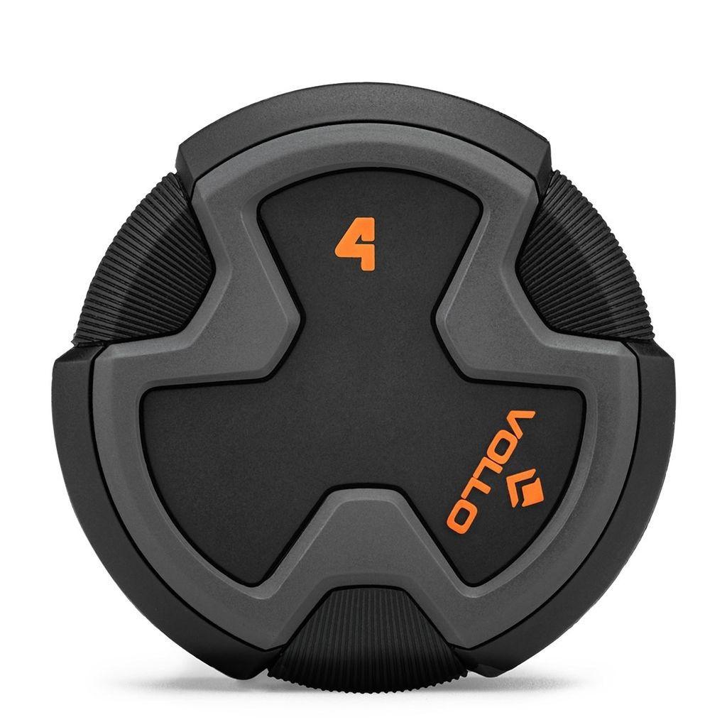 Halter Dumbbell 4kg Antiderrapante Vollo Peso Academia Musculação Treino Crossfit Anti-rolagem