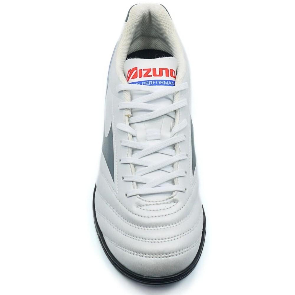 Chuteira Society Mizuno Morelia Club As Masculina - Branco E Prata