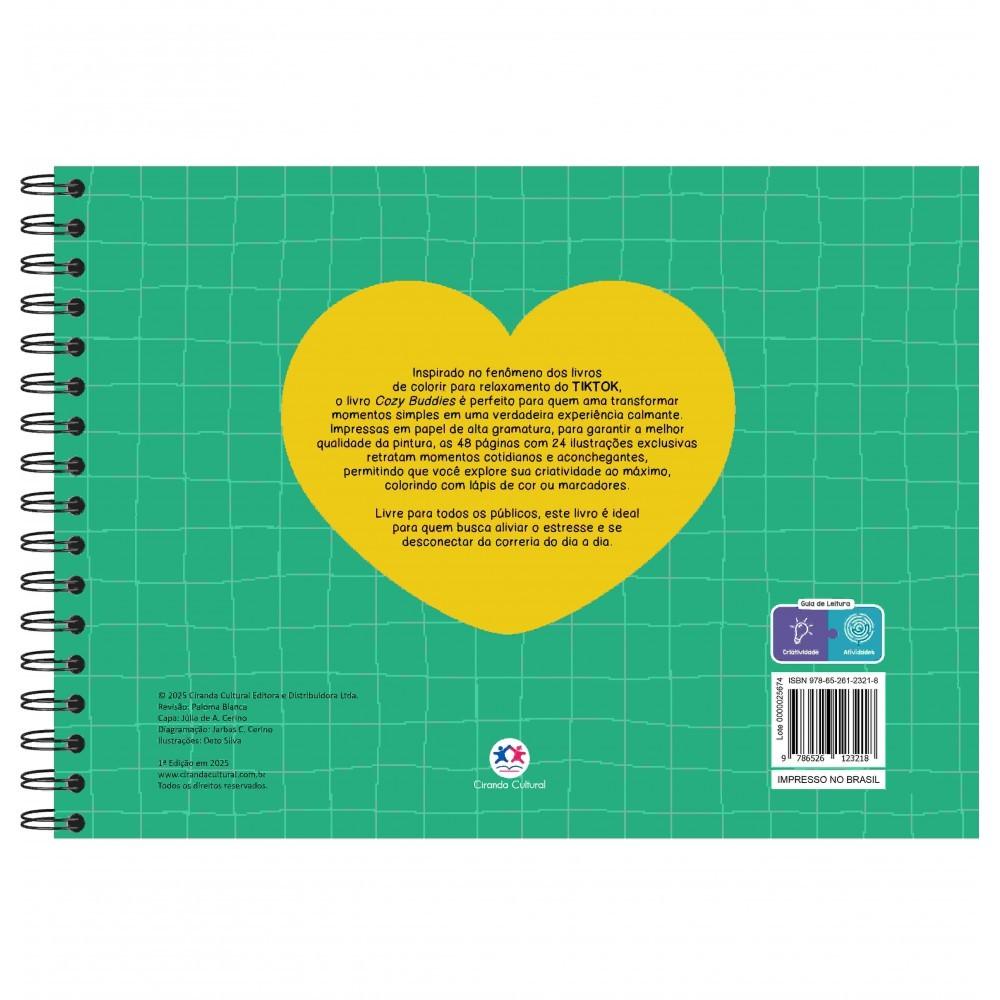 Livro Cozy Buddies - Livrão De Colorir