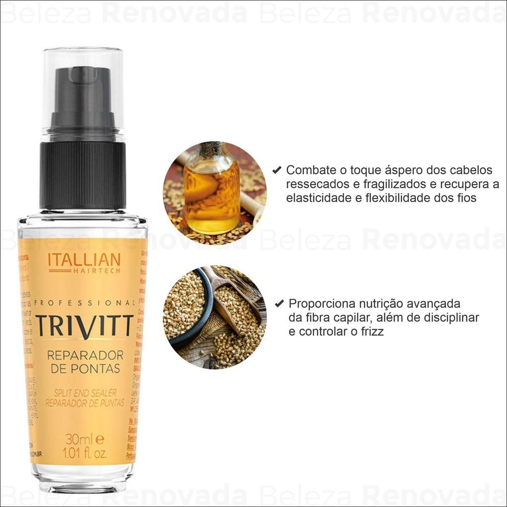 Reparador De Pontas Brilho Trivitt Com Filtro Solar 30 Ml