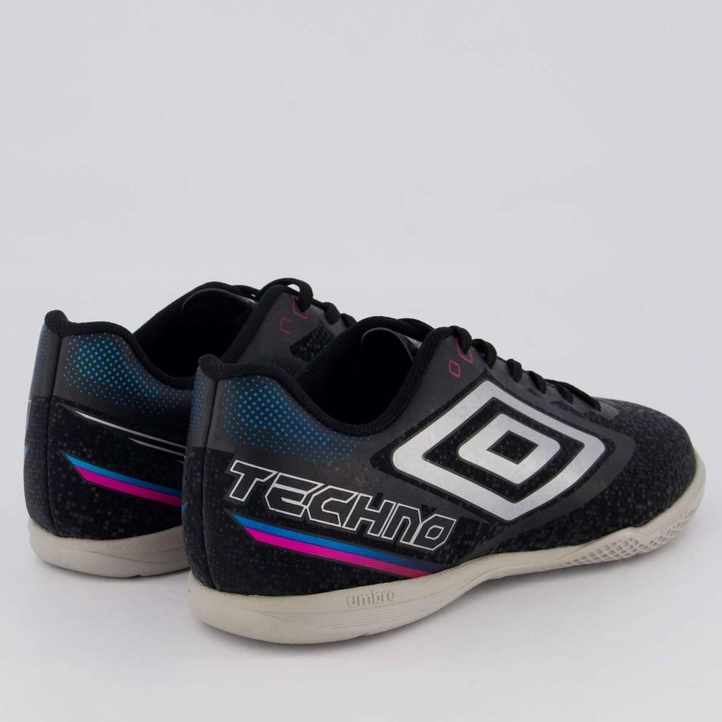 Chuteira Umbro Tecno Ii Futsal Preta E Cinza