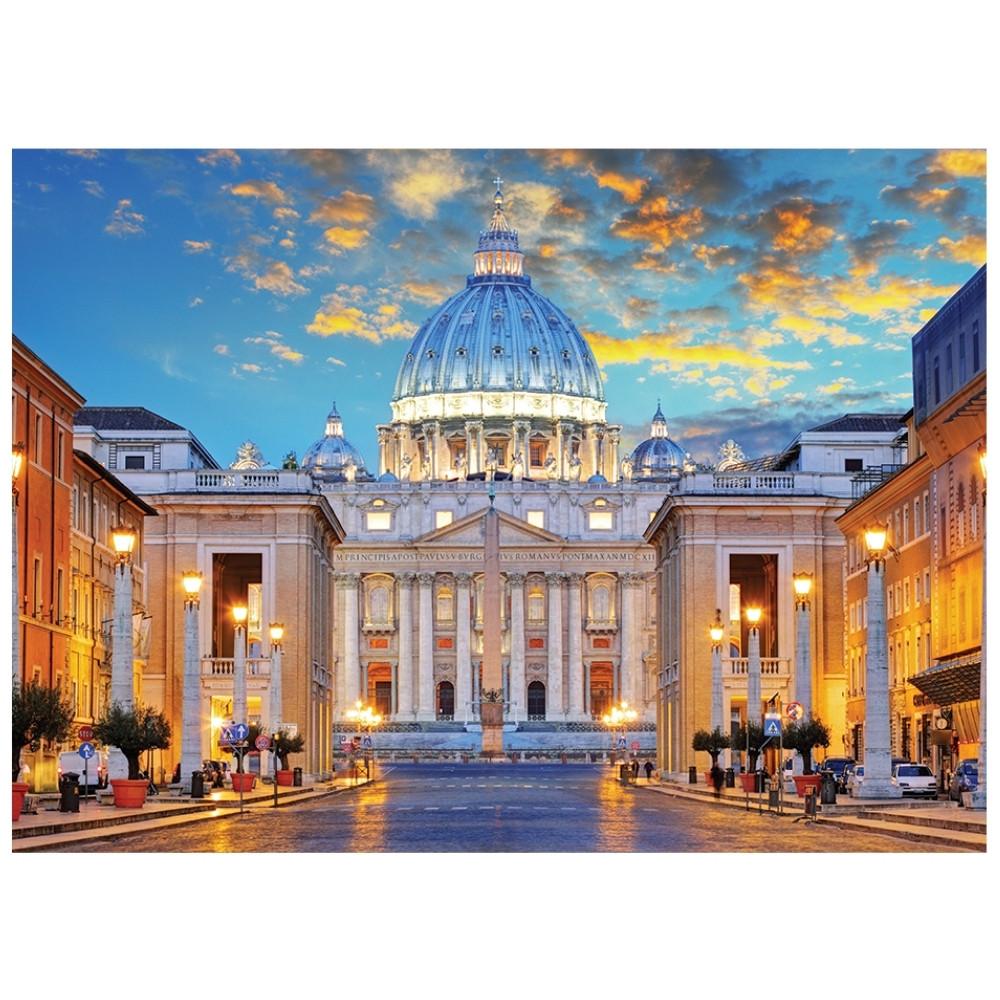 Quebra Cabeça Basílica De São Pedro 500 Peças Ggb Brinquedo Puzzle Turístico Vaticano Igreja Catedra