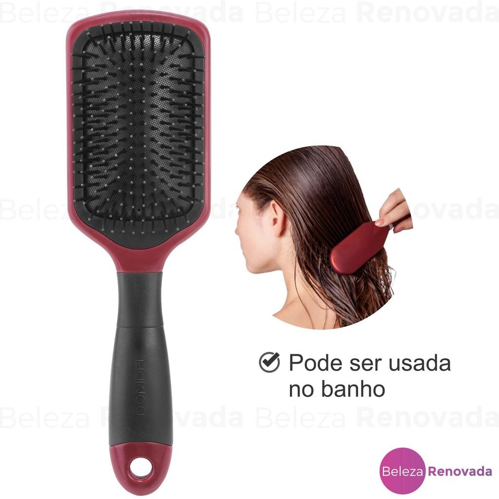 Escova Cabelo Raquete Profissional Almofadada Cabeleireiro