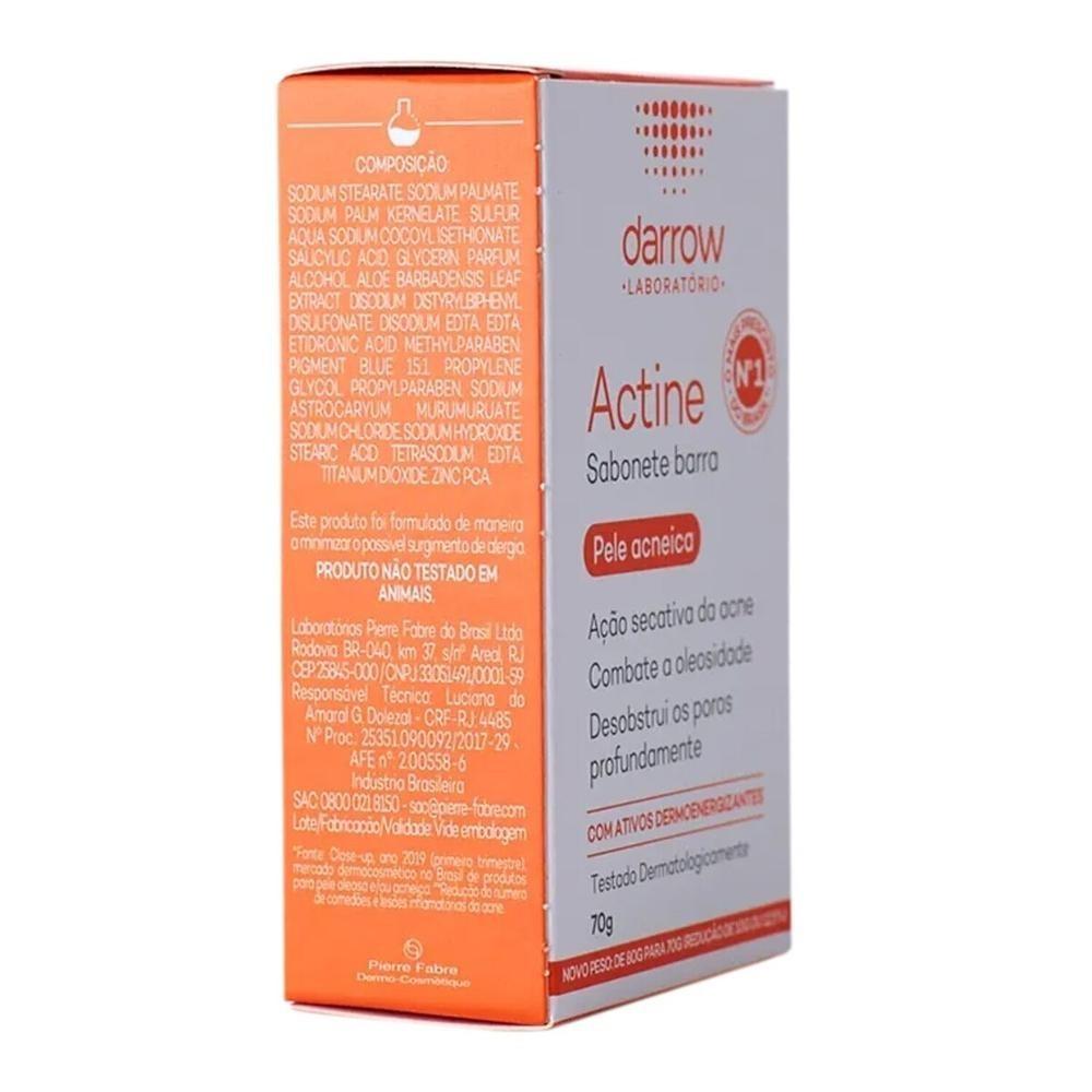 Sabonete Em Barra Actine Pele Acneica 70g