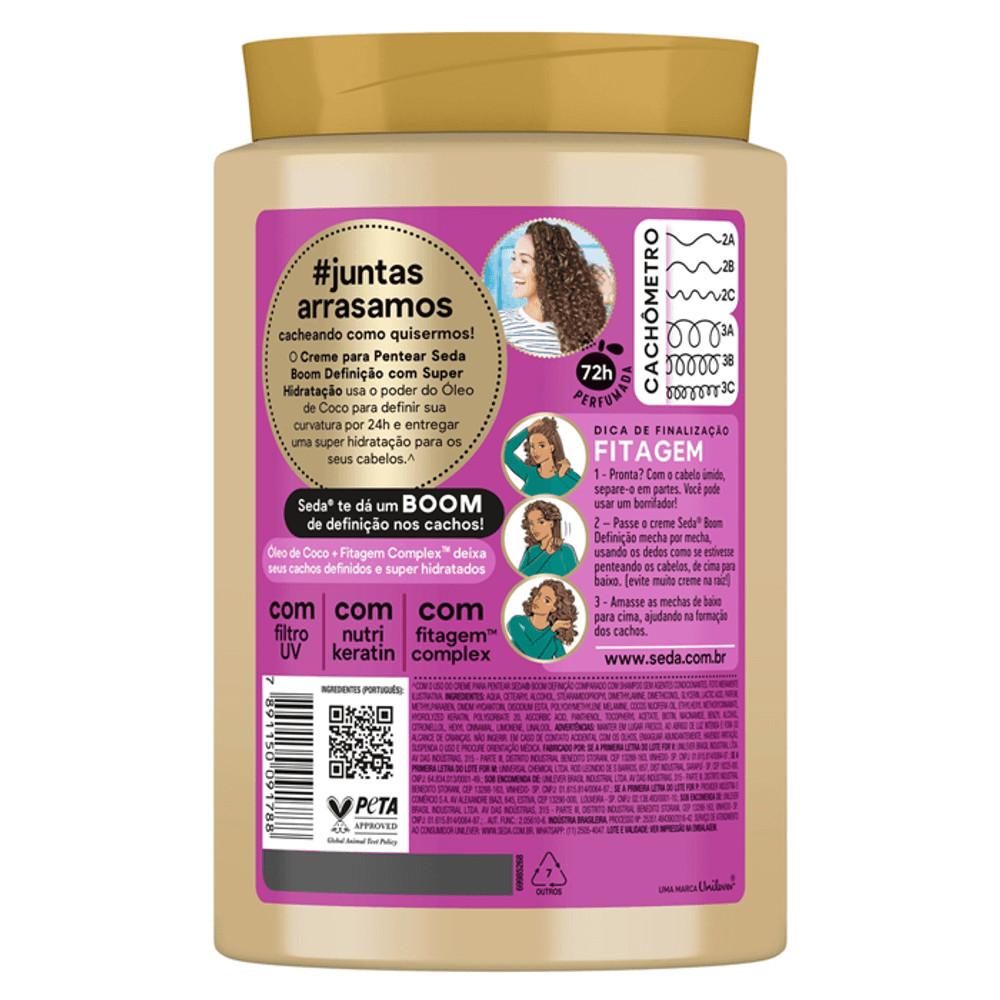 Creme Para Pentear Seda Boom Definição Super Hidratação 1KG
