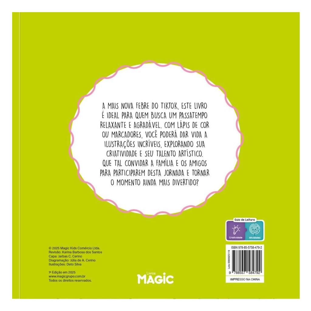 Livro Para Colorir Cute World Magic - 1 Unidade