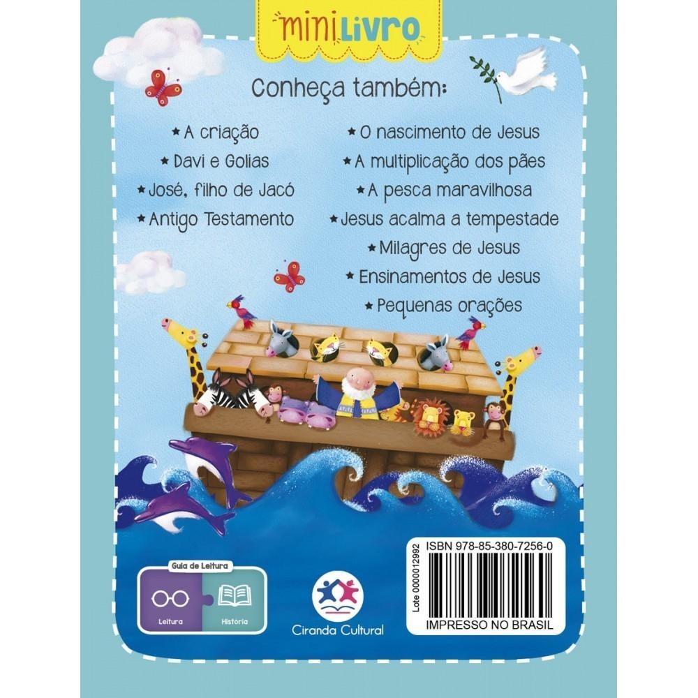 Kit Minilivros Com 20 Unidades A Arca De Noé - Histórias Da Bíblia