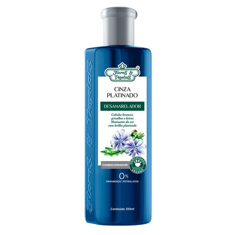 Condicionador Desamarelador Flores E Vegetais Cinza Platinado 310ml