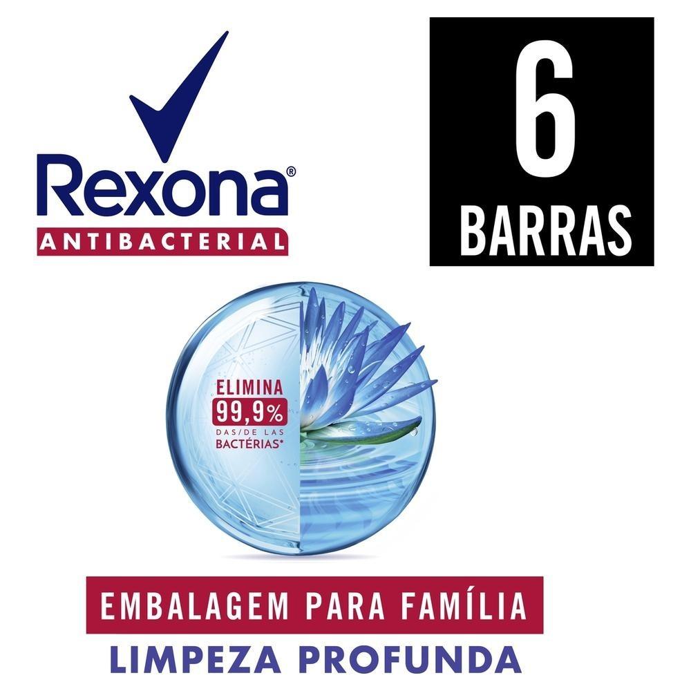 Kit Sabonete Em Barra Rexona Limpeza Profunda 6 Und