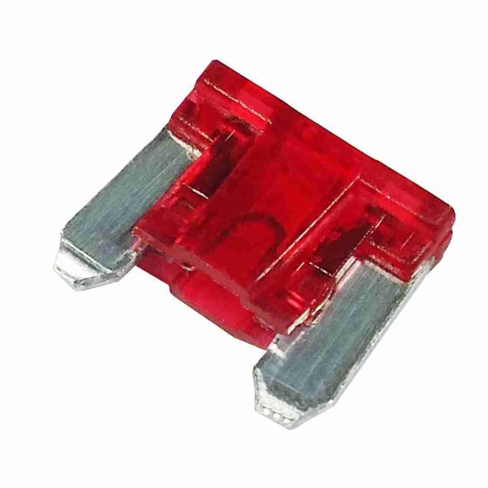 Kit 10 Fusivel Mini Lamina Perfil Baixo 10A - Universal
