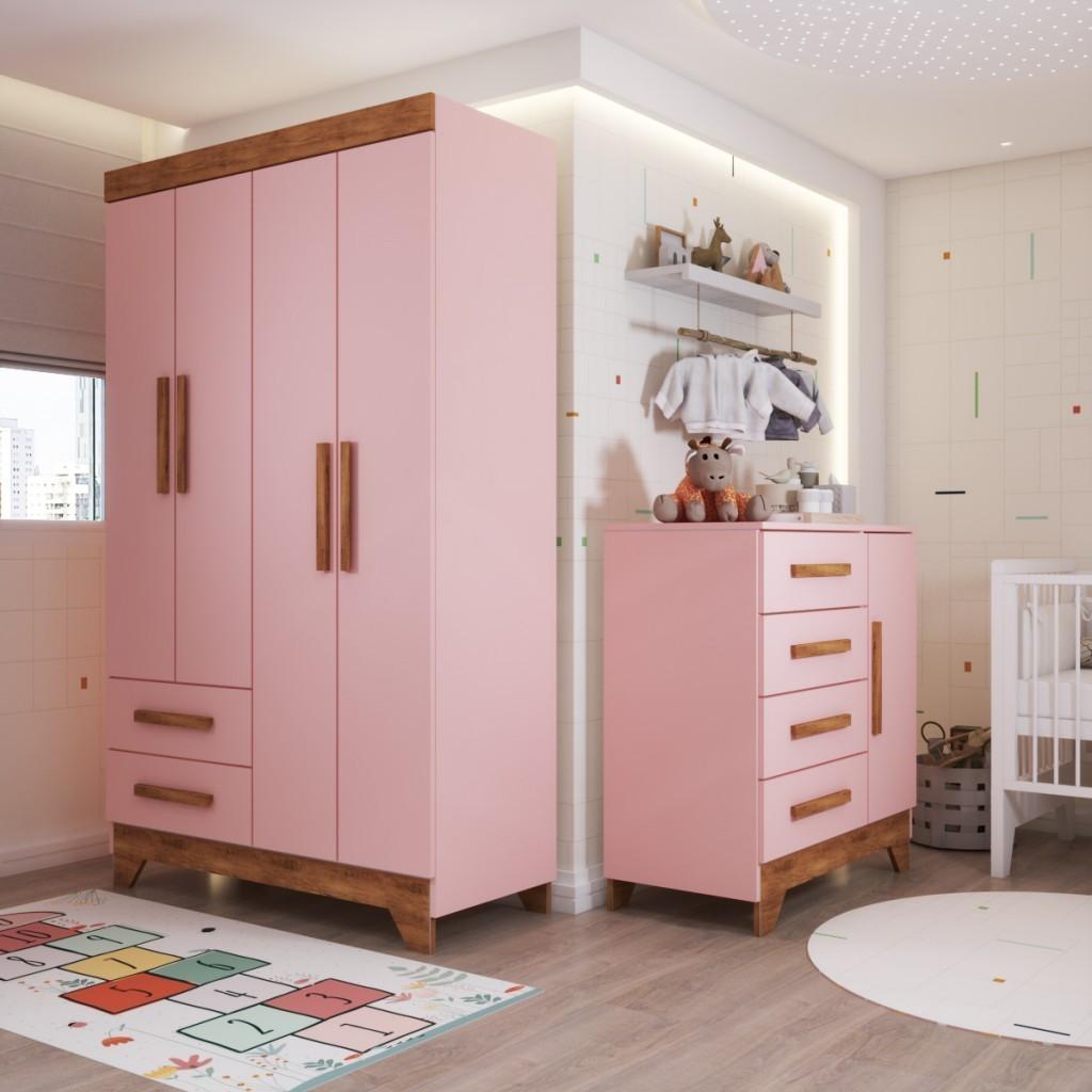 Quarto Infantil Completo Kids 5 Portas 6 Gavetas