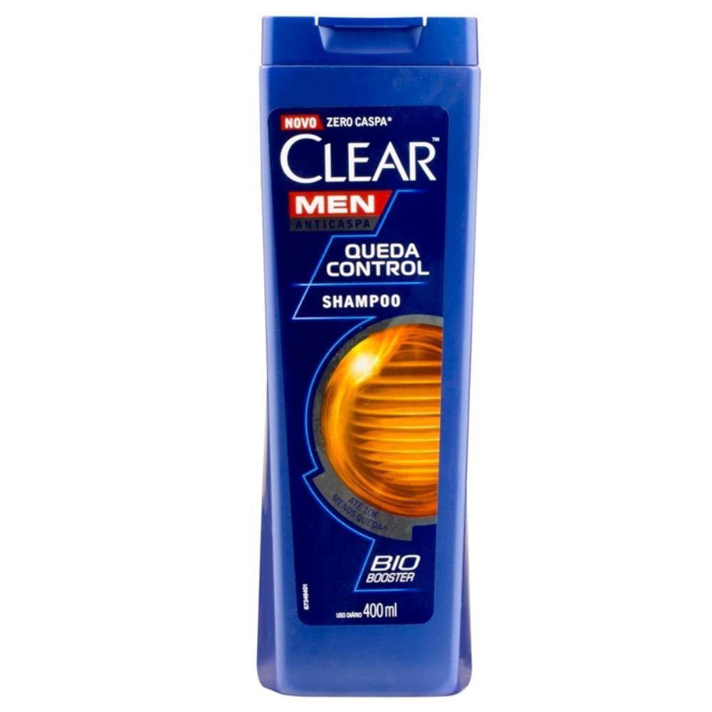 Clear Men Shampoo Anticaspa Queda Control Com 400ml