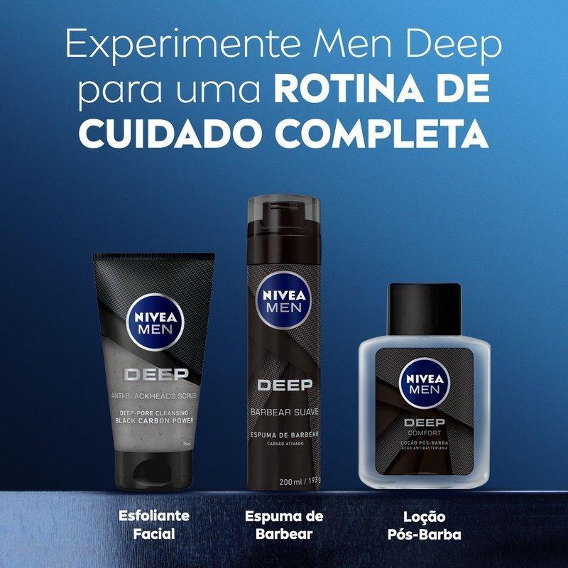 Desodorante Antitranspirante Roll On Nivea Men Deep Carvão Ativado 50ml