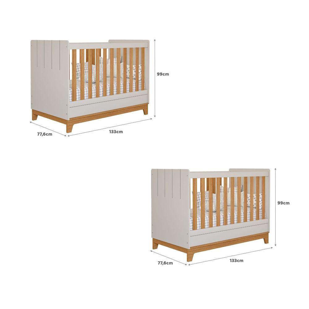Conjunto Com 2 Berços Mini Cama Liza Permobili