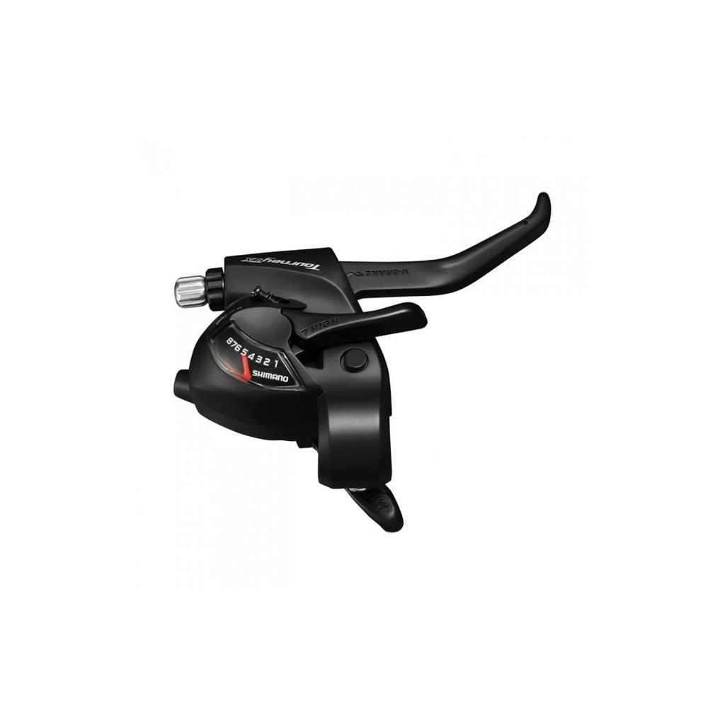 Alavanca Câmbio/freio Shimano Tourney Tx St-tx800 V-brake Ou Disco Mecânico Traseiro Direito - 8V