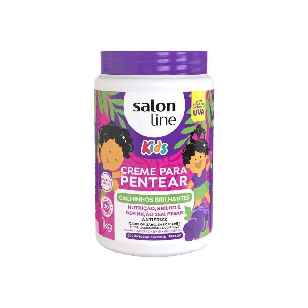 Creme De Pentear Salon Line Kids Cachinhos Brilhantes 1kg