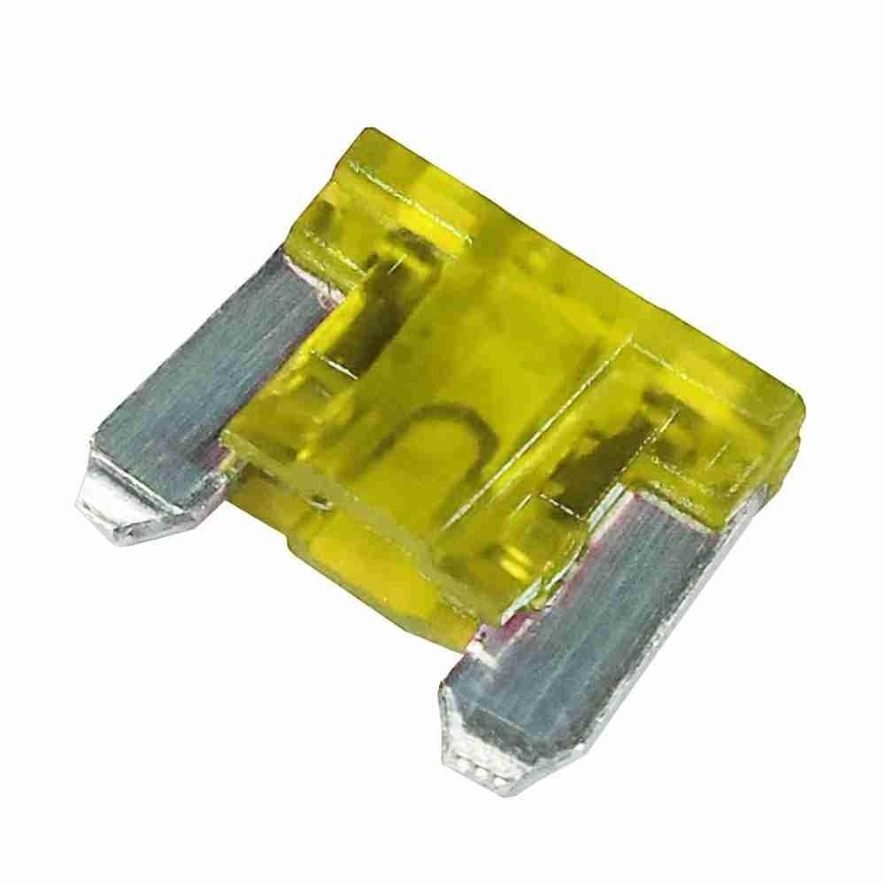 Kit 10 Fusivel Mini Lamina Perfil Baixo 20A - Universal