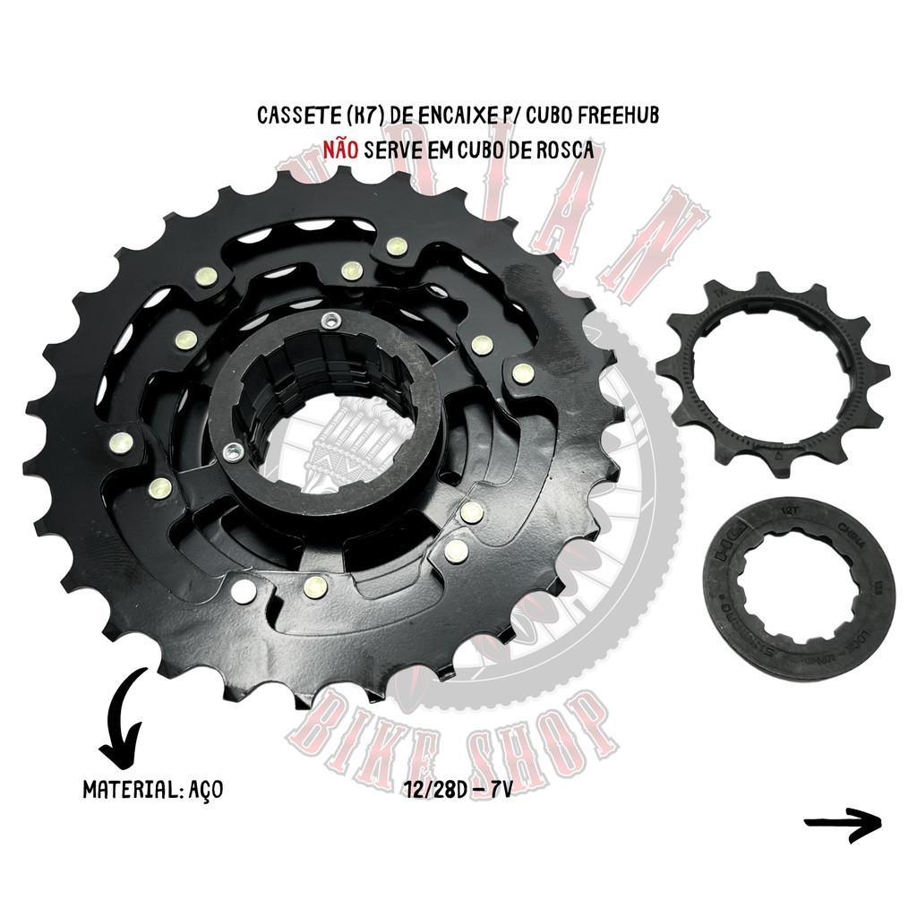 Cassete 7V Shimano Cs-hg200 12/28d - Preto