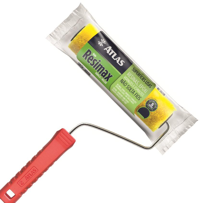 Rolo Lã Sintética Resimax Com Cabo - Atlas