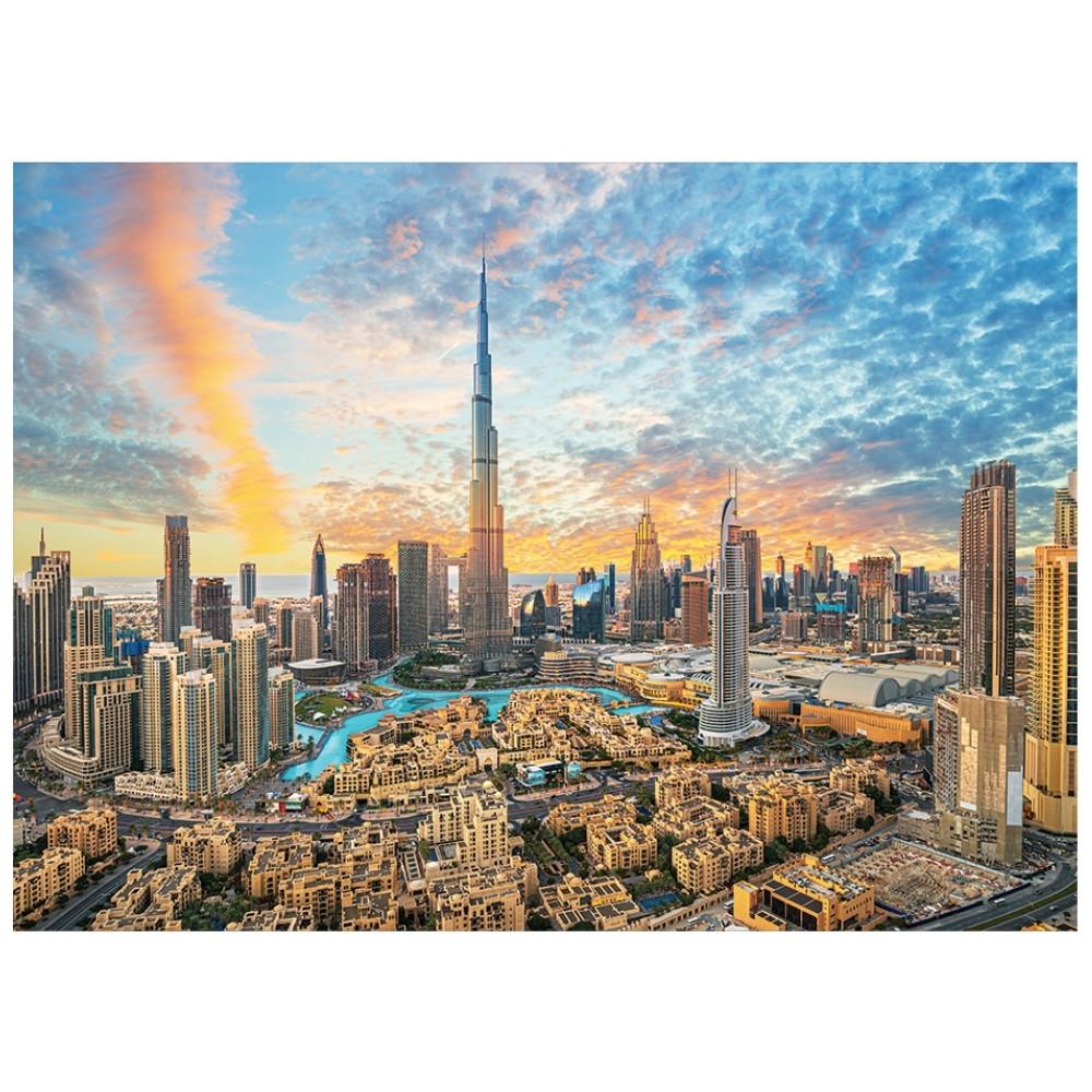 Quebra Cabeça Burj Khalifa 1000 Peças Ggb Brinquedos Puzzle Prédio Turísticos Dubai Emirados Árabes