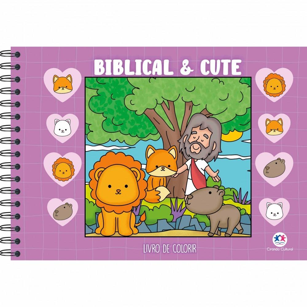 Livro Comfy Cozy Books Biblical And Cute Violet - Para Colorir