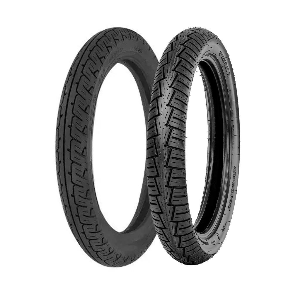 Jogo Pneus De Moto Maggion Winner 80/100-18 47P + 100/90-18 56P Tl