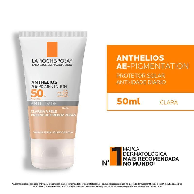 Protetor Solar Anti-idade La Roche-posay Anthelios Ae-pigmentation Fps50 Cor Clara 40g