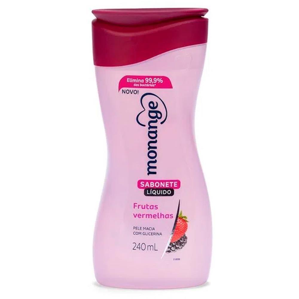 Monange Sabonete Líquido Frutas Vermelhas Com 240ml