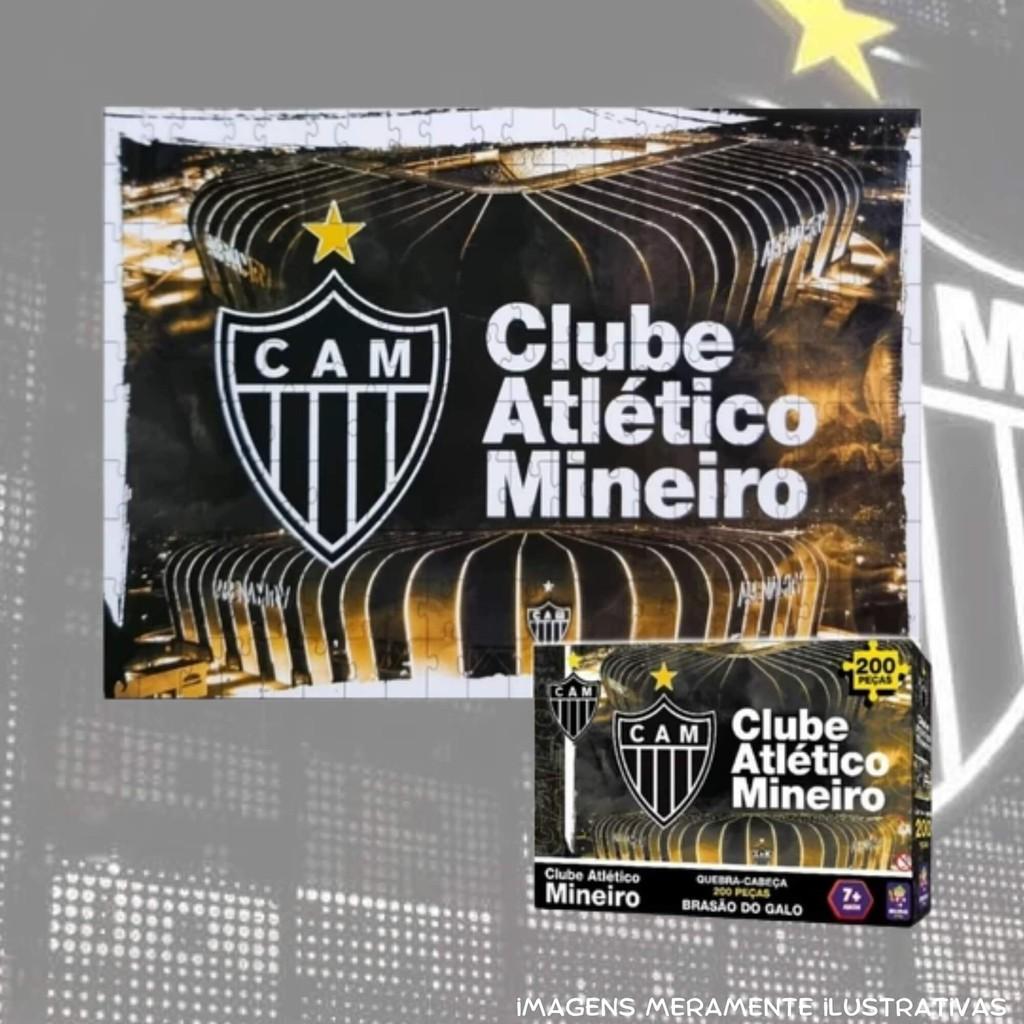Quebra-cabeça Puzzle Coleção Futebol Atlético Mineiro Brasão 200 Peças